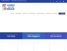 Tablet Screenshot of homesforthebrave.org